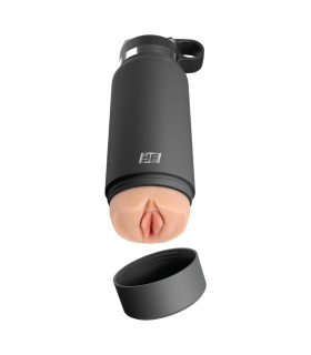 Мастурбатор-вагина Pipedream PDX Plus в виде термоса, серый, 23,8 х 8,3 см - No Taboo