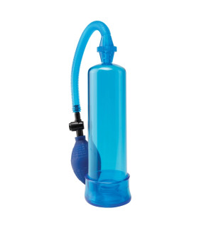 Вакуумная помпа Pipedream Pump Worx механическая с грушей, голубая, 19 х 6 см - No Taboo