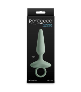 Анальный вибратор NS Novelties Renegade с кольцом, зеленый, 15 х 2.7 см - No Taboo