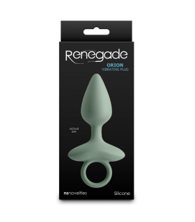 Анальный вибратор NS Novelties Renegade с кольцом, зеленый, 13 х 3.5 см - No Taboo