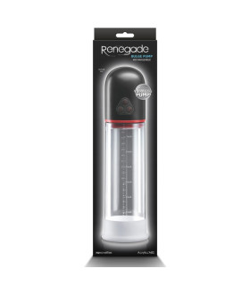 Вакуумная помпа NS Novelties Renegade с вибрацией, прозрачная, 29 х 7 см - No Taboo