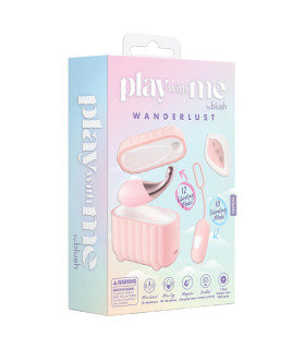 Набор вібраторів Blush Play With Me з пультом та кейсом, рожевий, 2 шт - No Taboo