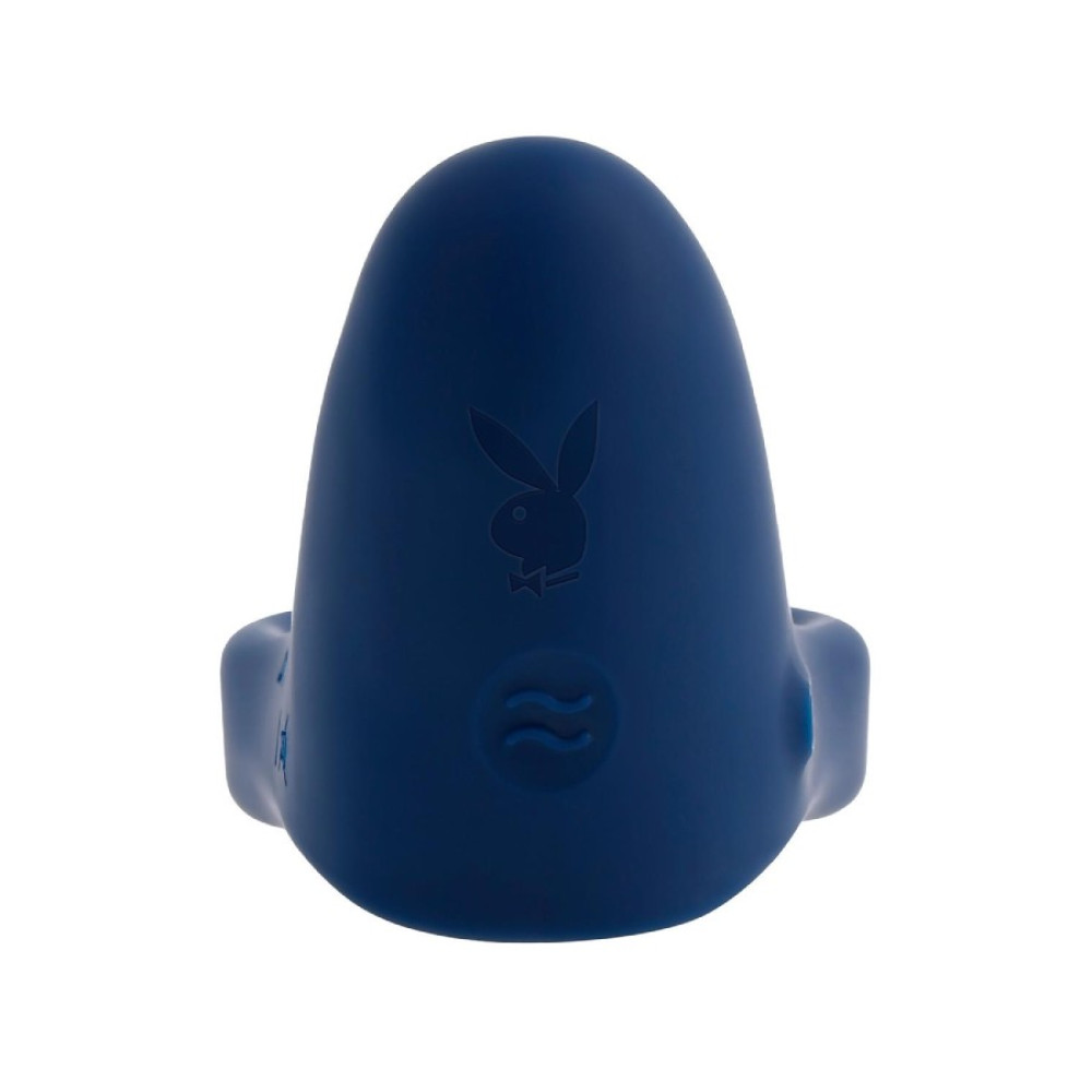 Эрекционное виброкольцо Evolved Playboy со стимуляцией клитора, синее, 7.8 х 4.6 см фото №4 — секс игрушки: Украина, NO TABOO