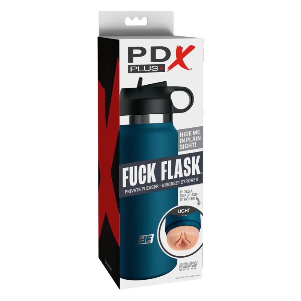 Мастурбатор-влагалище Pipedream PDX Plus в виде термоса, голубой, 23.8 х 8.3 см фото №0 — секс игрушки: Украина, NO TABOO