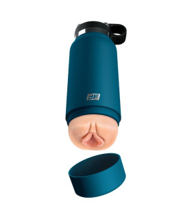 Мастурбатор-влагалище Pipedream PDX Plus в виде термоса, голубой, 23.8 х 8.3 см - No Taboo