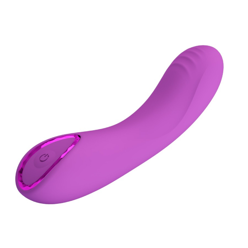 Вибратор для точки G Pretty Love с LED-кольцом, фиолетовый, 12.7 х 2.7 см фото №5 — секс игрушки: Украина, NO TABOO