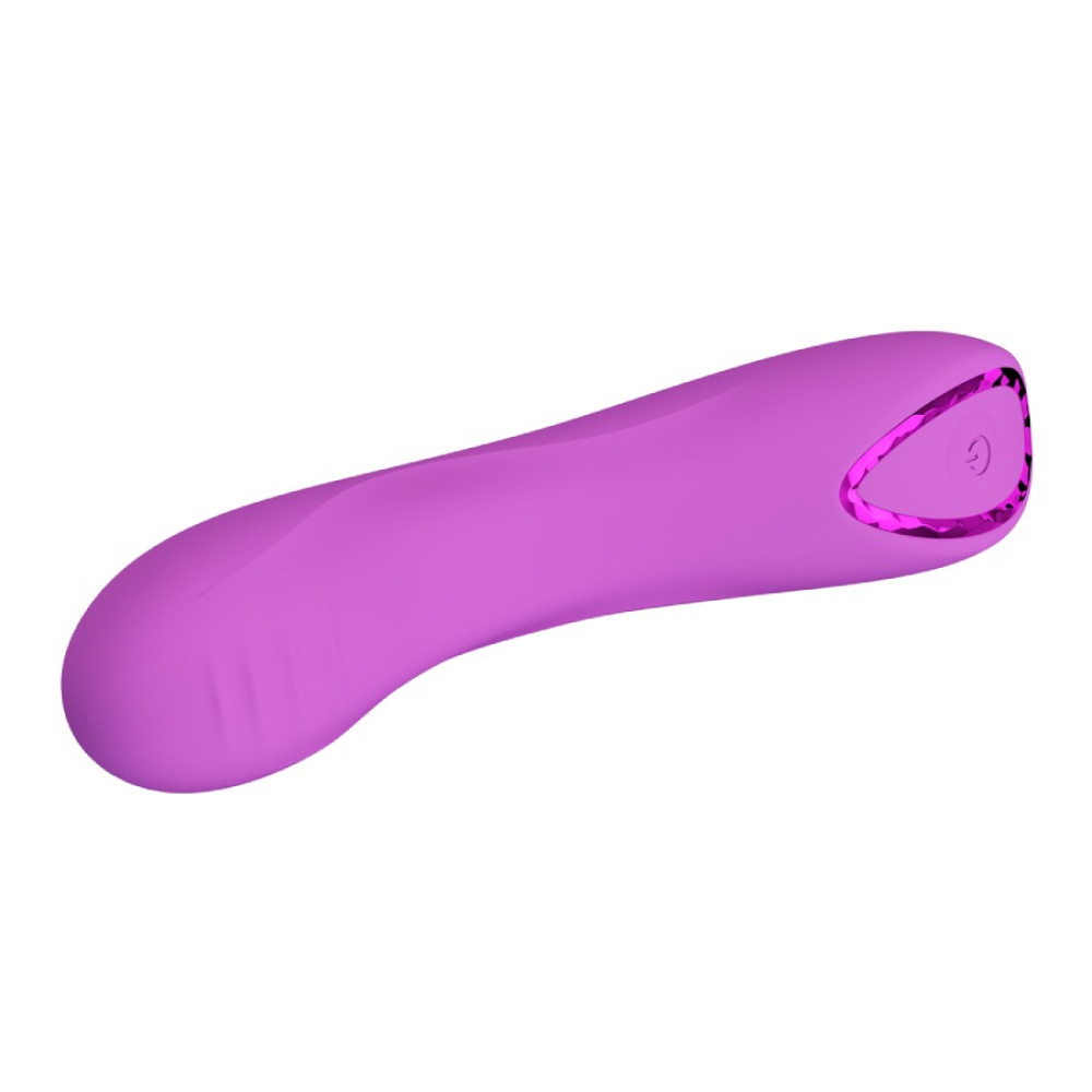 Вибратор для точки G Pretty Love с LED-кольцом, фиолетовый, 12.7 х 2.7 см фото №6 — секс игрушки: Украина, NO TABOO