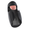 Мастурбатор с вибрацией Blush M for Men со стимулирующим язычком, черный, 14.6 х 6.4 см фото №1 — секс игрушки: Украина, NO TABOO