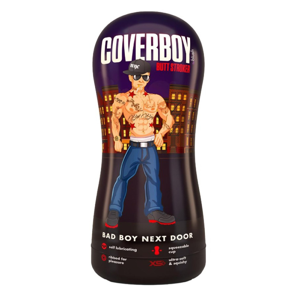 Мастурбатор-анус Blush Coverboy самосмазывающийся, бежевый, 17.7 х 8.2 см фото №2 — секс игрушки: Украина, NO TABOO