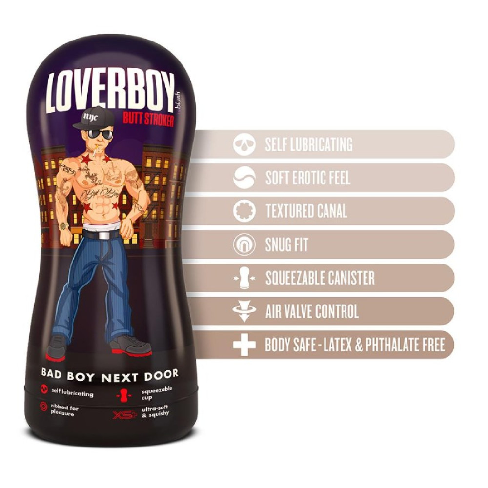 Мастурбатор-анус Blush Coverboy самосмазывающийся, бежевый, 17.7 х 8.2 см фото №6 — секс игрушки: Украина, NO TABOO