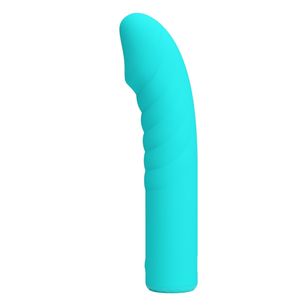 Вибратор для точки G Pretty Love Rylan силиконовый, голубой, 16 х 3.4 см фото №4 — секс игрушки: Украина, NO TABOO