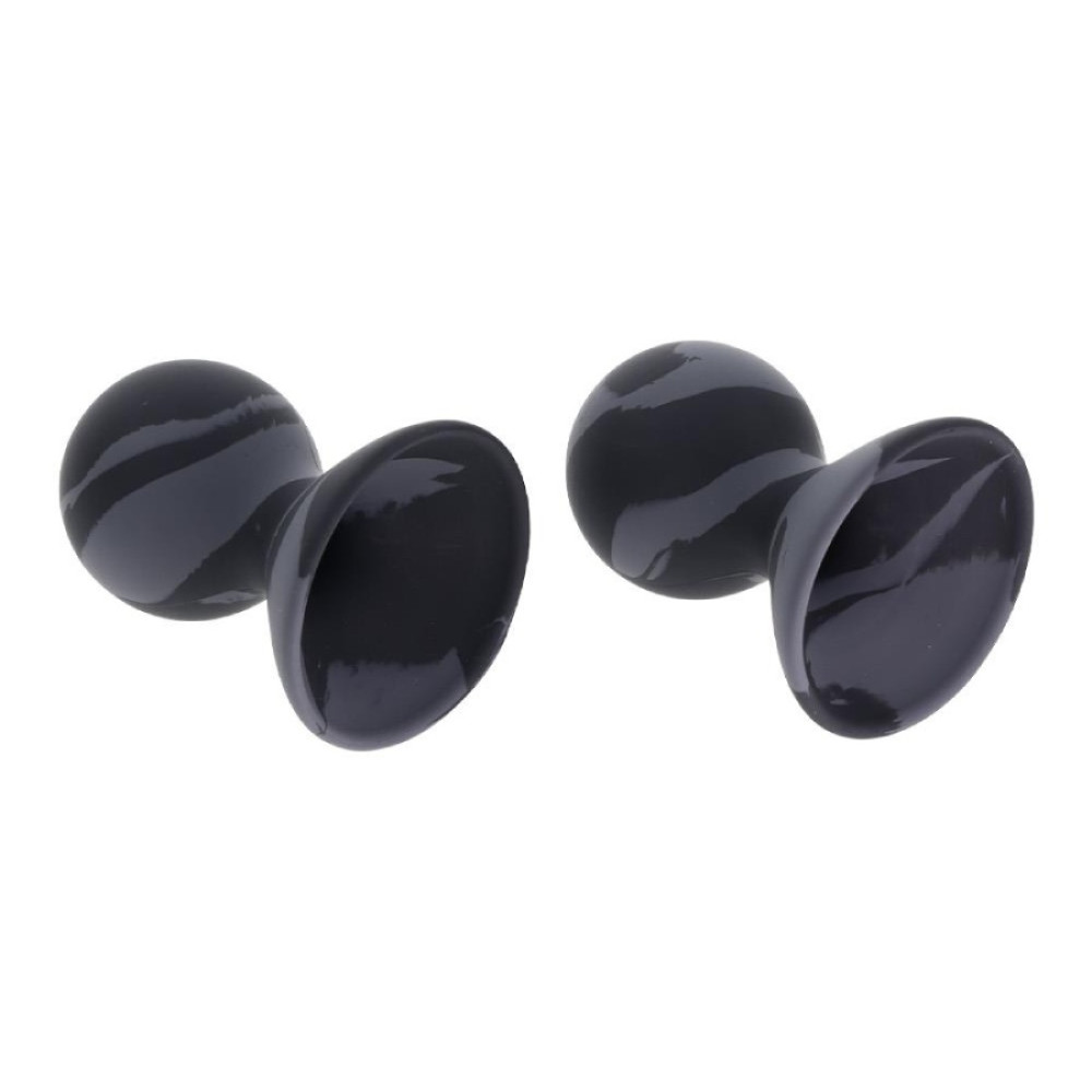 Вакуумные присоски на соски Sportsheets Velvet Noir, силиконовые, черные, 7.3 х 5 см фото №3 — секс игрушки: Украина, NO TABOO
