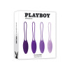 Набор тренажеров Кегеля Evolved Playboy фиолетовый, 4 шт фото №2 — секс игрушки: Украина, NO TABOO
