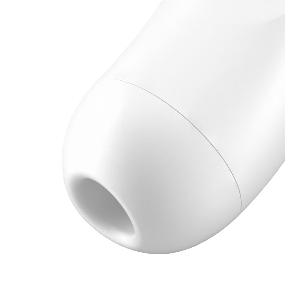 Вакуумный стимулятор Satisfyer Curvy 2 с вибрацией и приложением, белый, 13.4 х 4.5 см фото №4 — секс игрушки: Украина, NO TABOO