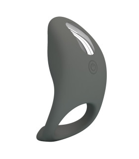 Эрекционное виброкольцо Pretty Love Master Ring силиконовое, серое, 8.4 х 4.9 см - No Taboo