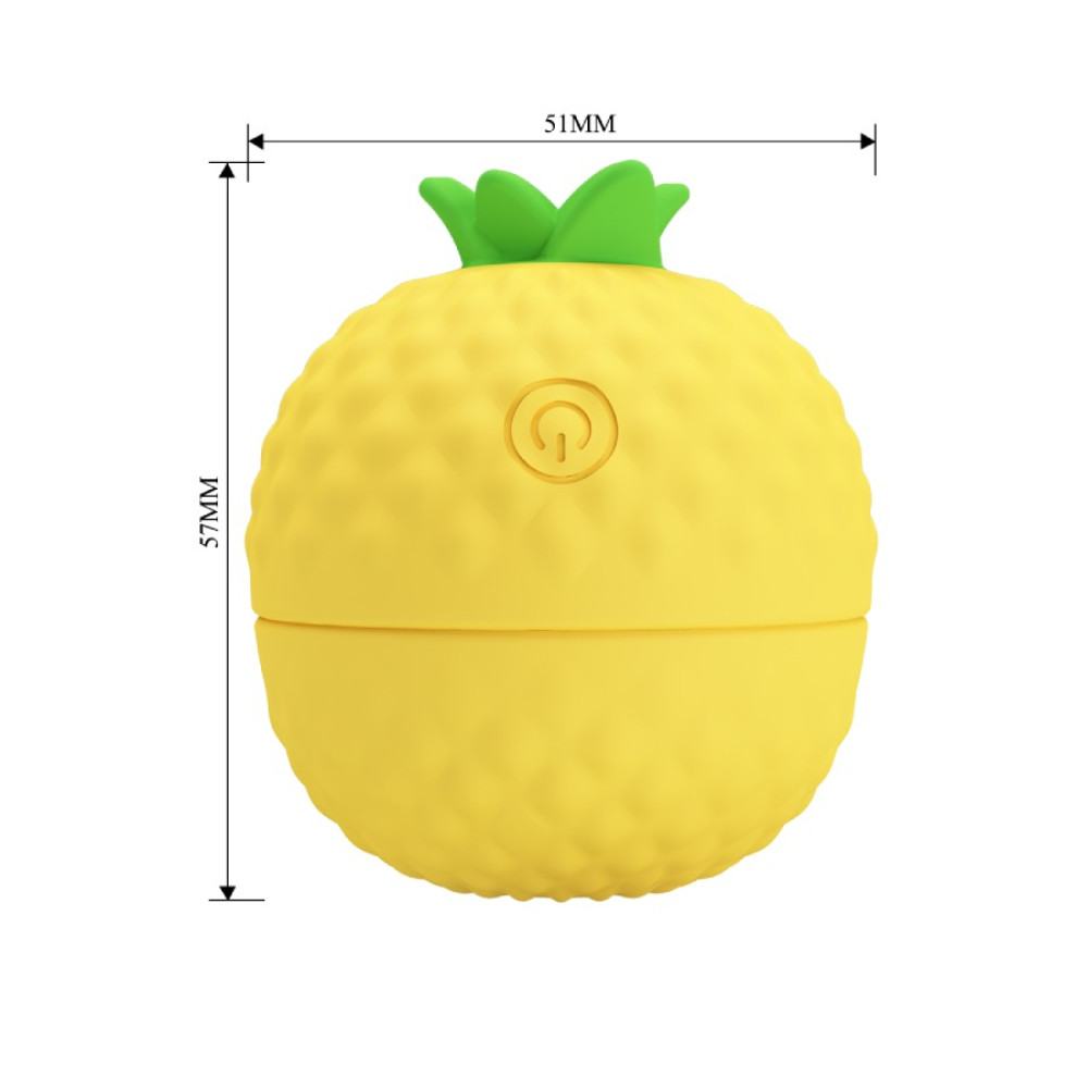 Клиторальный пульсатор Pretty Love Pineapple Secret жёлтый, 5.7 х 5.1 см фото №8 — секс игрушки: Украина, NO TABOO
