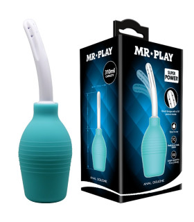 Анальная клизма Mr Play большая, голубая, 310 мл - No Taboo