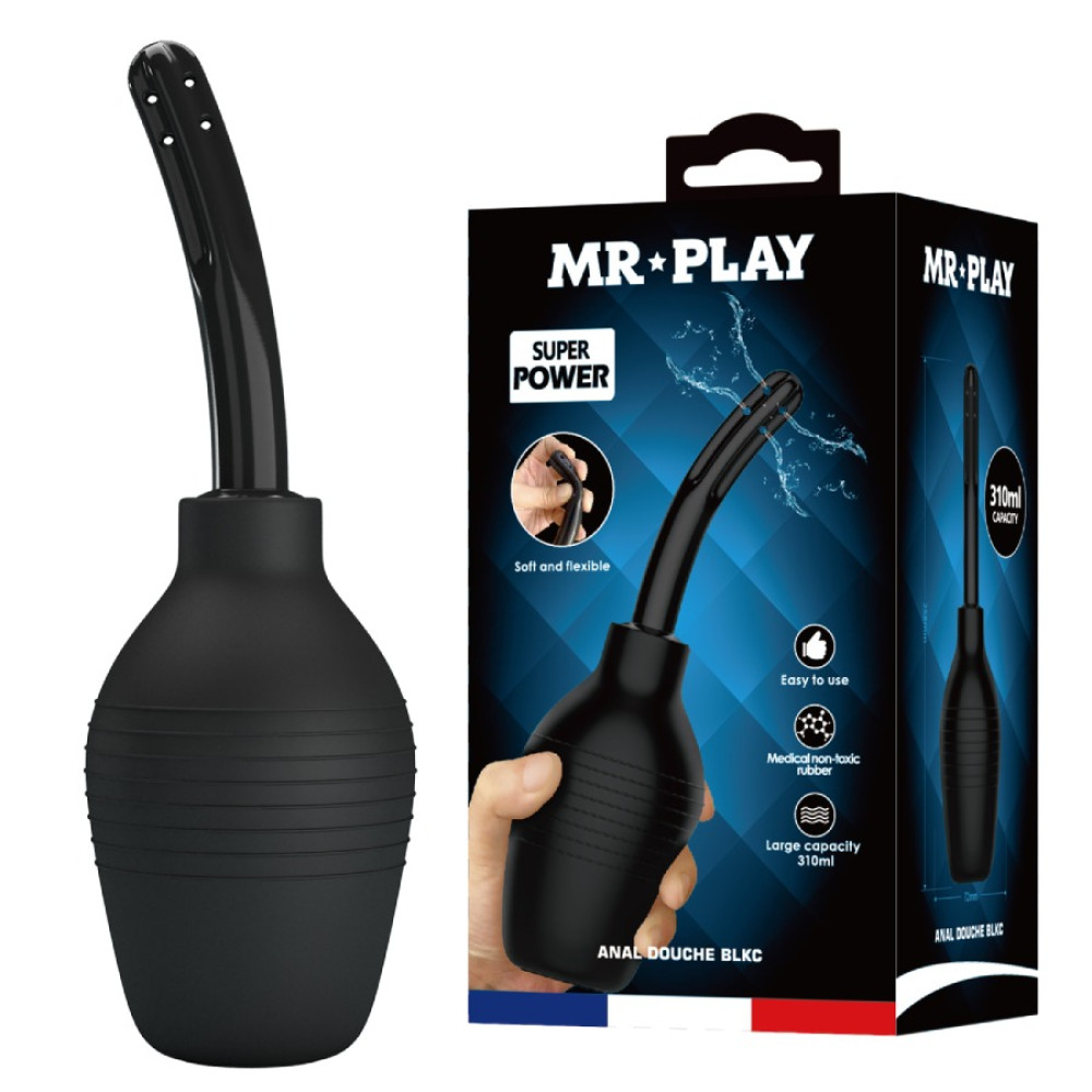 Анальный душ Mr Play черный, 310 мл фото №0 — секс игрушки: Украина, NO TABOO