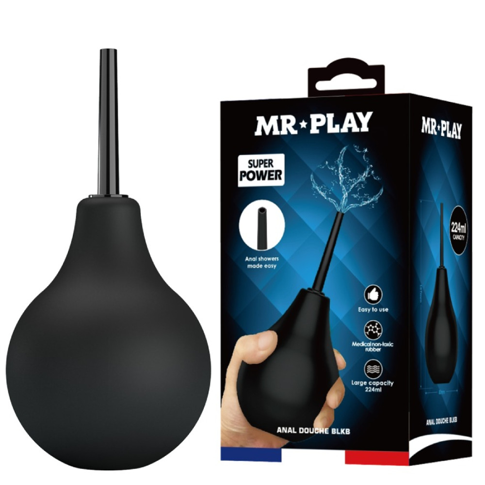 Анальный душ Mr Play черный, 224 мл фото №0 — секс игрушки: Украина, NO TABOO