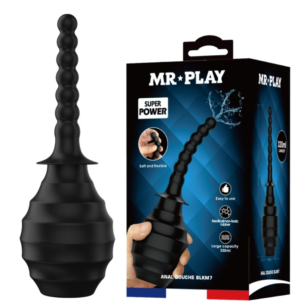 Анальный душ Mr Play черный, 26.2 х 8.9 см фото №0 — секс игрушки: Украина, NO TABOO