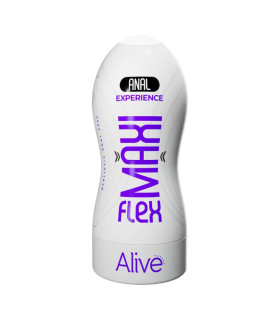 Мастурбатор-анус Alive Maxi Flex Anal Experience, бежевий, 19 х 7.8 см - No Taboo