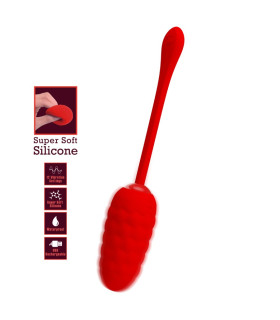 Виброяйцо Pretty Love красное, 19.7 х 3.5 см - No Taboo