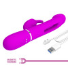 Вибратор-кролик Pretty Love с функцией лизания, фуксия, 23.2 х 3.7 см фото №11 — секс игрушки: Украина, NO TABOO