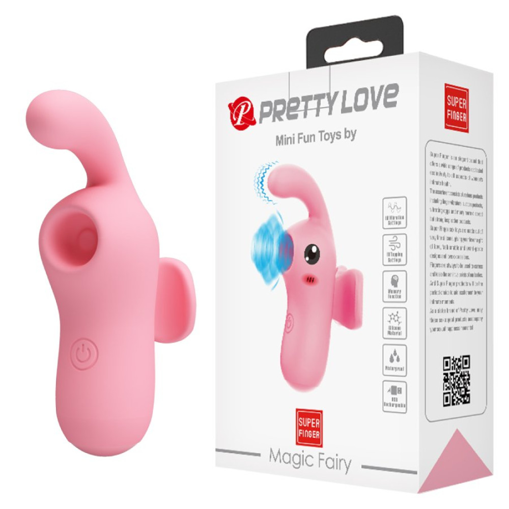 Вакуумный стимулятор клитора Pretty Love с вибрацией, розовый, 9.1 х 3.2 см фото №0 — секс игрушки: Украина, NO TABOO
