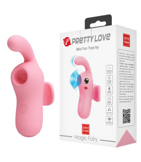 Вакуумный стимулятор клитора Pretty Love с вибрацией, розовый, 9.1 х 3.2 см - No Taboo