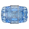 Мастурбатор двусторонний Fleshlight Quickshot Turbo кибер-кожа, голубой, 11.2 х 6.5 см фото №4 — секс игрушки: Украина, NO TABOO