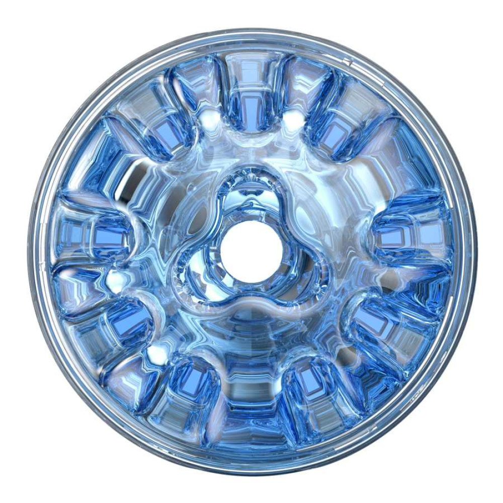 Мастурбатор двусторонний Fleshlight Quickshot Turbo кибер-кожа, голубой, 11.2 х 6.5 см фото №6 — секс игрушки: Украина, NO TABOO