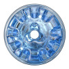 Мастурбатор двусторонний Fleshlight Quickshot Turbo кибер-кожа, голубой, 11.2 х 6.5 см фото №6 — секс игрушки: Украина, NO TABOO