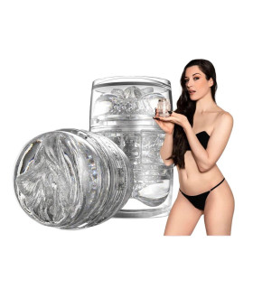Мастурбатор вагина и анус Fleshlight Quickshot Stoya киберкожа, прозрачный, 11.2 х 6.5 см - No Taboo