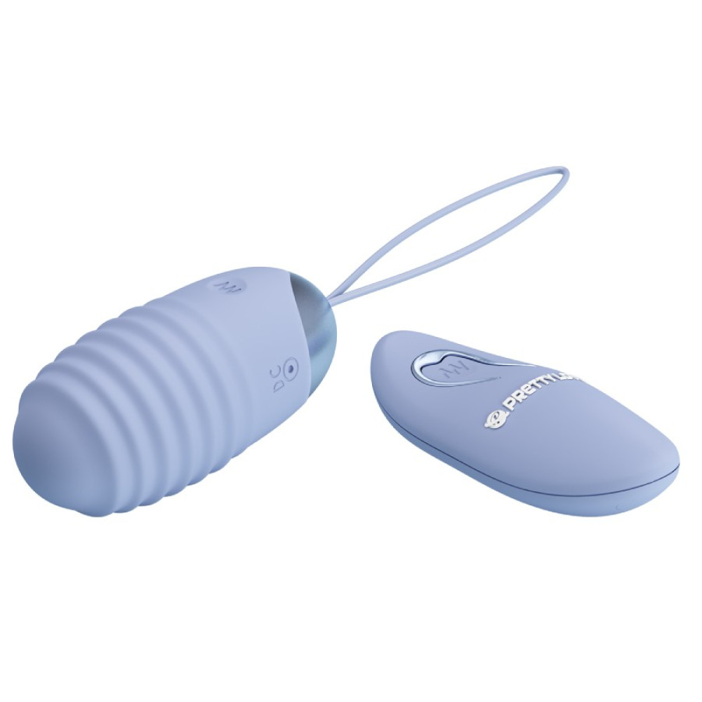 Виброяйцо Pretty Love Jessica с пультом, голубое, 7.2 х 3.3 см фото №4 — секс игрушки: Украина, NO TABOO