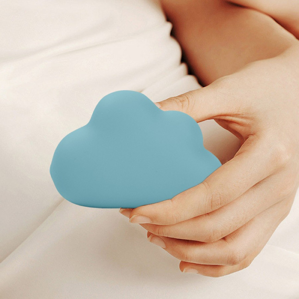 Вибратор для клитора Sweet Em Cloud в виде облачка, голубой, 8.3 х 5.5 см фото №8 — секс игрушки: Украина, NO TABOO