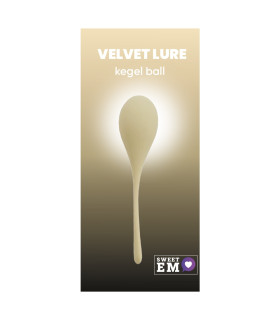 Тренажер Кегеля Sweet Em Kegel Ball з хвостиком, бежевий, 50 г, 14 х 3.3 см - No Taboo