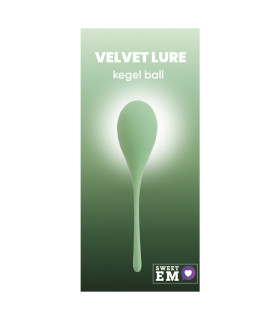 Тренажер Кегеля Sweet Em Kegel Ball з хвостиком, світло-зелений, 50 г, 14 х 3.3 см - No Taboo