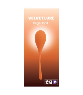 Тренажер Кегеля Sweet Em Kegel Ball з хвостиком, помаранчевий, 60 г, 14 х 3.3 см - No Taboo