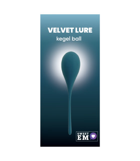 Тренажер Кегеля Sweet Em Kegel Ball з хвостиком, синій, 70 г, 14 х 3.3 см - No Taboo