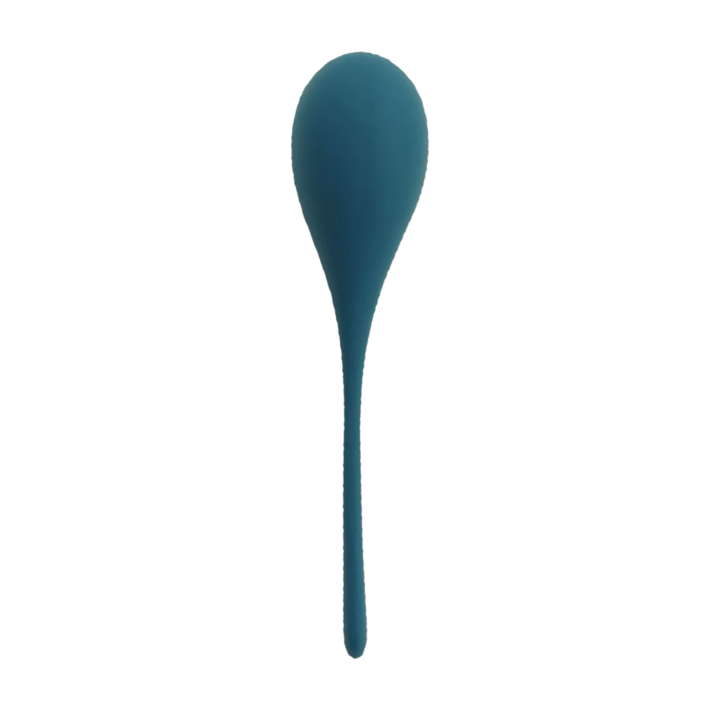 Тренажер Кегеля Sweet Em Kegel Ball с хвостиком, синий, 70 г, 14 х 3.3 см фото №2 — секс игрушки: Украина, NO TABOO
