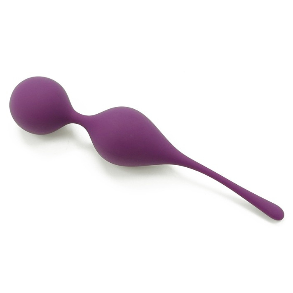 Вагинальные шарики Sweet Em Bloom Duo на мягком соединении, фиолетовые, 17 х 3.3 см фото №4 — секс игрушки: Украина, NO TABOO