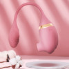 Вибратор для точки G Sweet Em Love Egg с вакуумной стимуляцией клитора, розовый, 24.5 х 4.2 см фото №8 — секс игрушки: Украина, NO TABOO
