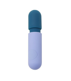 Минивибратор-микрофон Sweet Em Mini Wand синий, 11.8 х 2.6 см - No Taboo