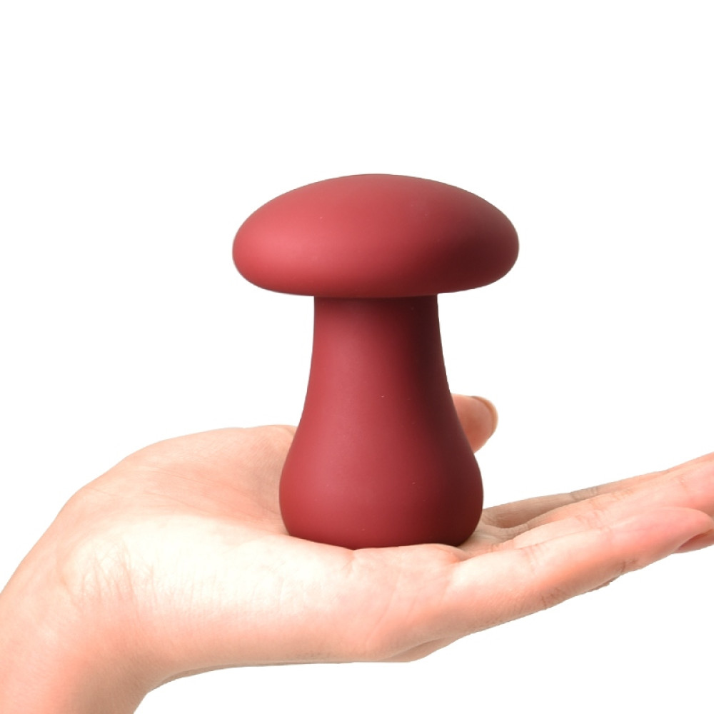 Вибратор Sweet Em Mushroom Mushroom в форме гриба, бордовый, 7.7 х 6 см фото №4 — секс игрушки: Украина, NO TABOO