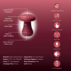 Вибратор Sweet Em Mushroom Mushroom в форме гриба, бордовый, 7.7 х 6 см фото №3 — секс игрушки: Украина, NO TABOO