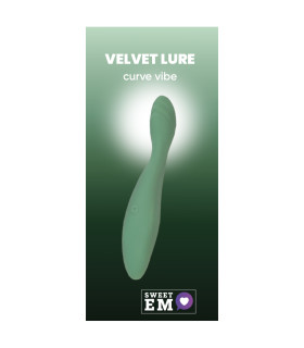 Вибратор Sweet Em Curve Vibe для точки G, зеленый, 18.8 х 3.2 см - No Taboo