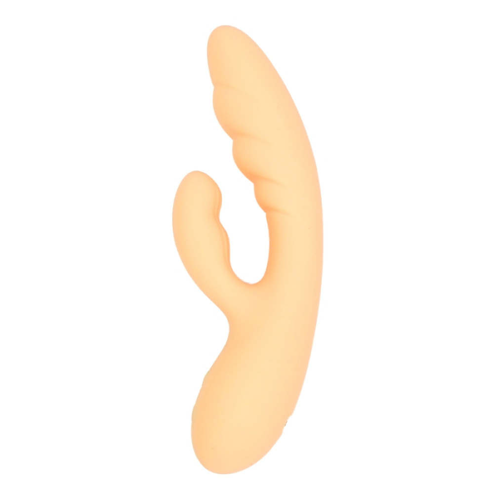 Вибратор-кролик Sweet Em Flexi Bunny Vibrator, бежевый, 19.8 х 4 см фото №2 — секс игрушки: Украина, NO TABOO