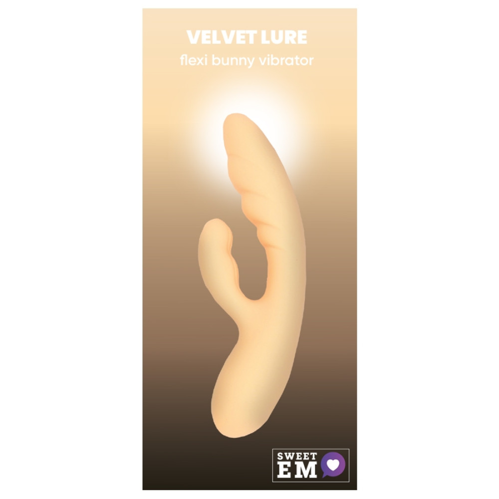 Вибратор-кролик Sweet Em Flexi Bunny Vibrator, бежевый, 19.8 х 4 см фото №0 — секс игрушки: Украина, NO TABOO