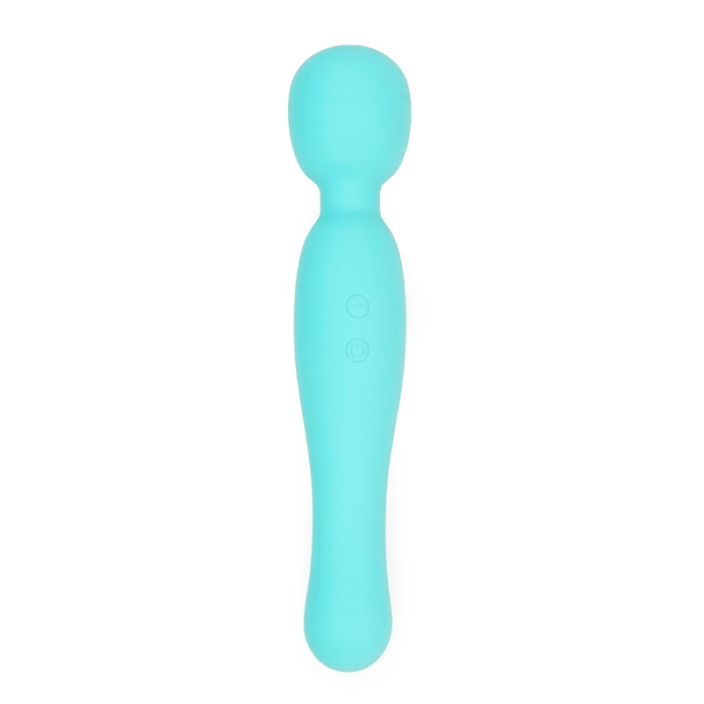 Вибратор-микрофон Sweet Em Soft Touch Wand, бирюзовый, 22.2 х 4.5 см фото №2 — секс игрушки: Украина, NO TABOO