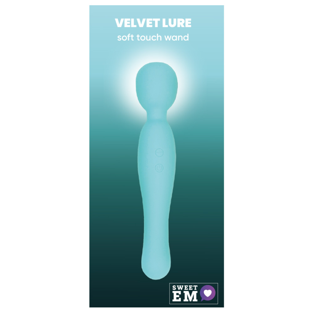 Вибратор-микрофон Sweet Em Soft Touch Wand, бирюзовый, 22.2 х 4.5 см фото №0 — секс игрушки: Украина, NO TABOO